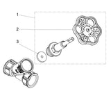 JS Freistromventil mit Muffenanschluss, ohne Entleerung, mit steigender Spindel, DVGW geprüft