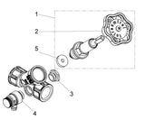 JS Freistromventil mit Muffenanschluss, mit Entleerung, mit steigender Spindel, Innengewinde, DVGW geprüft