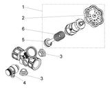 JS KFR-Ventil mit Muffenanschluss, mit Entleerung, mit nicht steigender Spindel, Innengewinde, DVGW geprüft