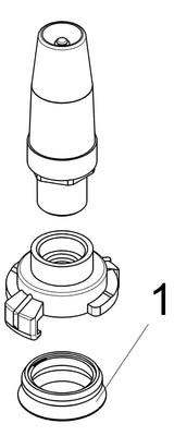 JS Gartenspritze, schwere Ausführung, mit Schnellkupplung, Messing
