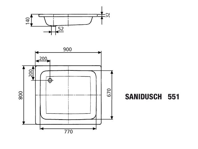 KALDEWEI SANIDUSCH, Mod.395, 396, 495, 496, 539, 540, 548, 549, 551 alpinweiß