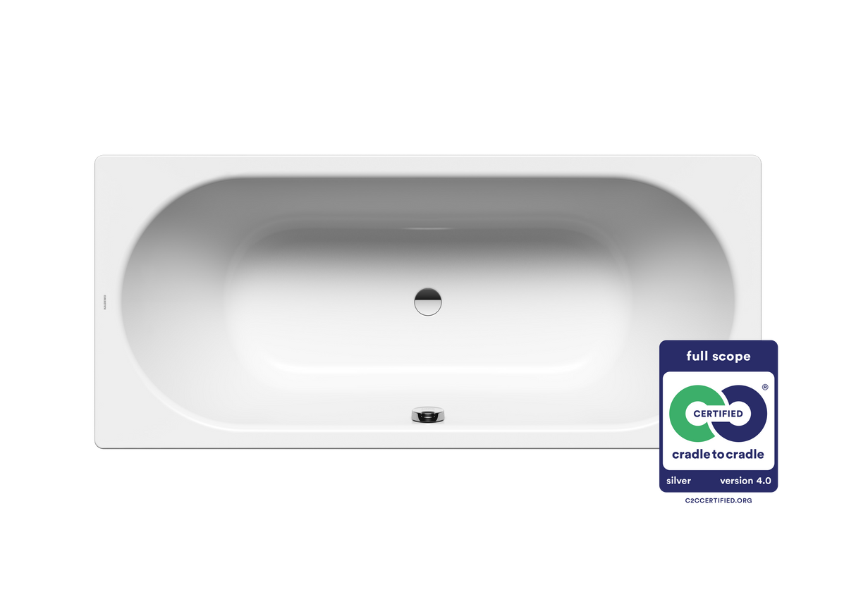 KALDEWEI CLASSIC DUO Badewanne, rechteckig, Stahl-Emaille, alpinweiß