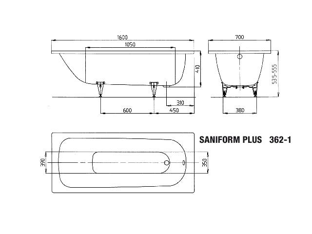 KALDEWEI SANIFORM PLUS, alpinweiß