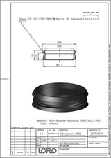 LORO-X DICHTELEMENT aus Elastomer für Steckmuffenverbindung