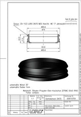 LORO-X DICHTELEMENT aus Elastomer für Steckmuffenverbindung