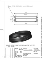 LORO-X DICHTELEMENT aus Elastomer für Steckmuffenverbindung