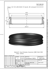 LORO-X DICHTELEMENT aus Elastomer für Steckmuffenverbindung