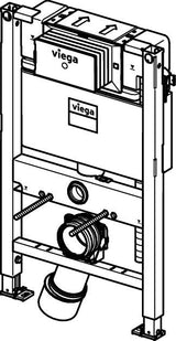 Viega WC Element Prevista Dry 8533 mit Dusch WC Anschluss 820 mm