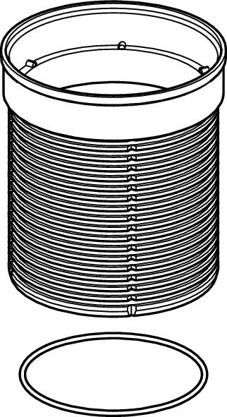 Viega Advantix-Höhenausgleichsstück für Höhenausgleich von 40-95 mm, Modell 4947