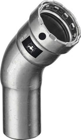 Viega Megapress-Bogen 45° mit 1 Muffe mit SC-Contur Stahl unlegiert, Zink-Nickel-Beschichtung, Modell 4226.1