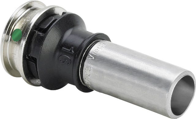 Viega Raxinox-Einsteckstück mit SC-Contur, Stahl nichtrostend, Modell 4413
