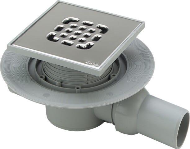 Viega Badablauf 4935.2 in 40x50mm Kunststoff grau