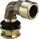 Viega Raxofix-Übergangsbogen 90° mit SC-Contur Siliziumbronze, Modell 5314