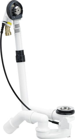 Viega Multiplex Trio-Ab-/Überlauf Funktionseinheit Modell 6161 DN: 40/50 mit Ablaufloch-Ø 52 für Badewanne