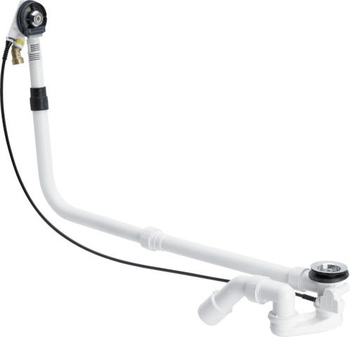 Viega Multiplex Trio-Ab-/Überlauf Funktionseinheit Modell 6161 DN: 40/50 mit Ablaufloch-Ø 52 für Badewanne