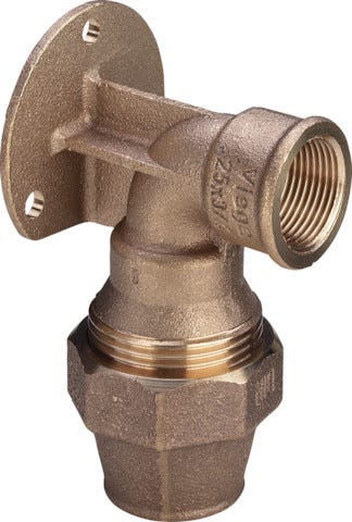 Viega Maxiplex-Wandscheibe Rotguss Modell 9025.5 mit Verschraubung und Rp-Gewinde