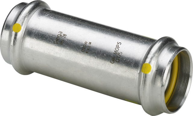 Viega Sanpress Inox G-Schiebemuffe mit SC-Contur Stahl nichtrostend, Modell 0215.5