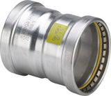 Viega Sanpress Inox G XL-Muffe mit SC-Contur aus Edelstahl 316, rostfrei, Modell 0215XL