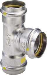 Viega Sanpress Inox G-T-Stück mit SC-Contur Stahl nichtrostend, Modell 0218
