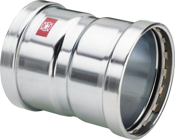 Viega Prestabo XL-Muffe mit SC-Contur Stahl unlegiert, verzinkt, Modell 1115XL VdS-Zulassung