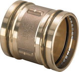 Viega Sanpress XL-Schiebemuffe mit SC-Contur Rotguss, Modell 2215.5XL, Pressmuffe, Bronze, EPDM Dichtung