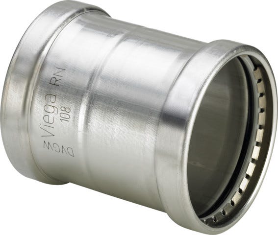 Viega Sanpress Inox XL-Schiebemuffe mit SC-Contur Stahl nichtrostend, Modell 2315.5XL, VdS-Zulassung