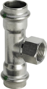 Viega Sanpress Inox-T-Stück mit SC-Contur Stahl nichtrostend, Modell 2317.2