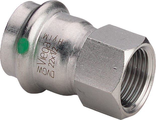 Viega Sanpress Inox-Übergangsstück mit SC-Contur Stahl nichtrostend, Modell 2312