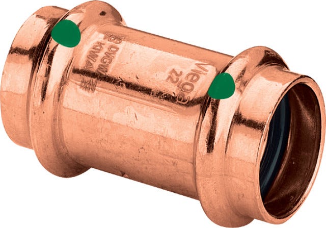 Viega Profipress-Muffe mit SC-Contur Kupfer, Modell 2415