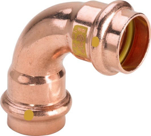Viega Profipress G-Bogen 90° mit SC-Contur Kupfer, Modell 2616