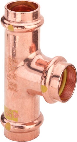 Viega Profipress Gas-T-Stück reduziert mit SC-Contur Kupfer Modell 2618