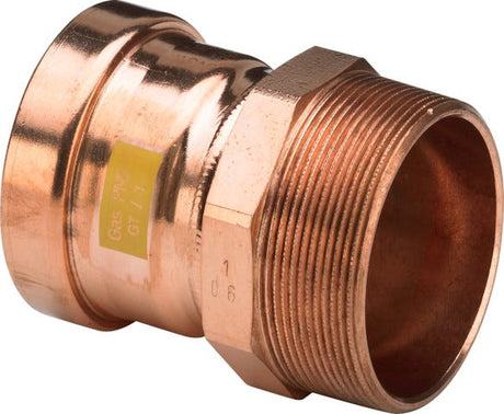Viega Profipress Gas-Übergangsstück AG mit SC-Contur Rotguss Modell 2611