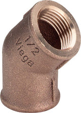 Viega Bogen 45° Rotguss, Modell 3120