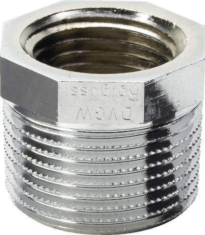 Viega Reduzierstück Rotguss Modell 3241 AG/IG, verchromt, 1-teilig, gerade, Bronze, Silizium-Bronze