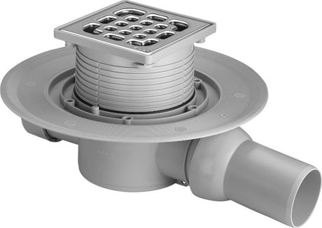 Viega Badablauf 4935.1 in 40x50mm Kunststoff grau