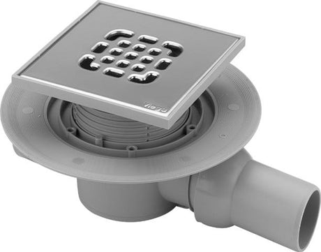 Viega Badablauf 4935.2 in 40x50mm Kunststoff grau