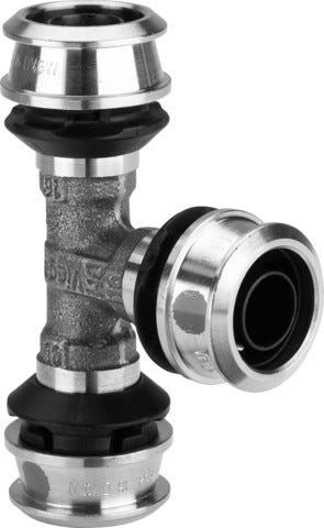Viega Raxofix-T-Stück reduziert mit SC-Contur Siliziumbronze, Modell 5318