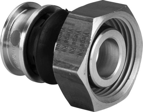 Viega Raxofix-Anschlussverschraubung mit SC-Contur aus Siliziumbronze, Modell 5329, geradige 2-teilige Ausführung