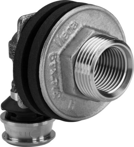 Viega Raxofix-Wanddurchführung mit SC-Contur Siliziumbronze, Modell 5332.11 d: 16 Rp: ½ G: ¾ L: 18