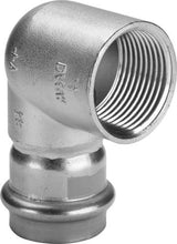 Viega Sanpress Inox G-Übergangswinkel 90° mit SC-Contur Stahl nichtrostend, Modell 0214.2 d: 18 Rp: ½