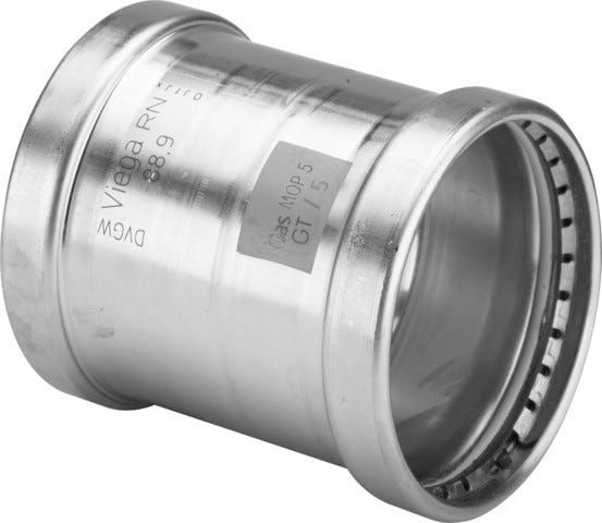 Viega Sanpress Inox G XL-Schiebemuffe mit SC-Contur, Modell 0215.5XL