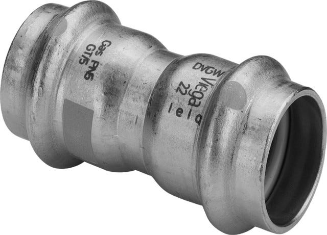 Viega Sanpress Inox G-Muffe mit SC-Contur Stahl nichtrostend, Modell 0215
