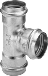 Viega Sanpress Inox G-T-Stück mit SC-Contur Stahl nichtrostend, Modell 0218