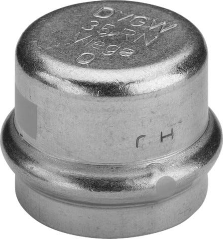 Viega Sanpress Inox G-Kappe mit SC-Contur Stahl nichtrostend, Modell 0256