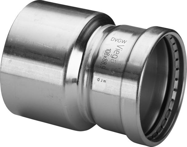Viega Sanpress Inox XL-Reduzierstück mit SC-Contur Stahl nichtrostend, Modell 2315.1XL VdS-Zulassung