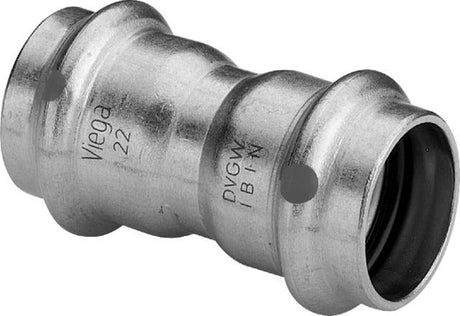 Viega Sanpress Inox-Muffe mit SC-Contur Stahl nichtrostend, Modell 2315