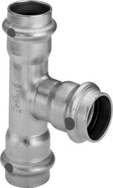 Viega Sanpress Inox-T-Stück mit SC-Contur Stahl nichtrostend, Modell 2318 Abgang reduziert