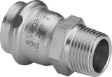 Viega Sanpress Inox-Übergangsstück mit SC-Contur Stahl nichtrostend, Modell 2311 VdS-Zulassung