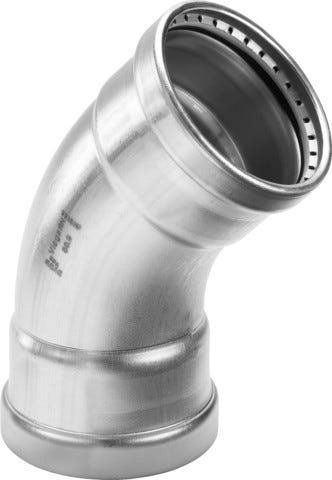 Viega Sanpress Inox XL-Bogen 45° mit SC-Contur Stahl nichtrostend Modell 2326XL