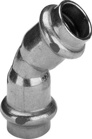 Viega Profipress-Bogen 45° mit SC-Contur Kupfer, Modell 2426